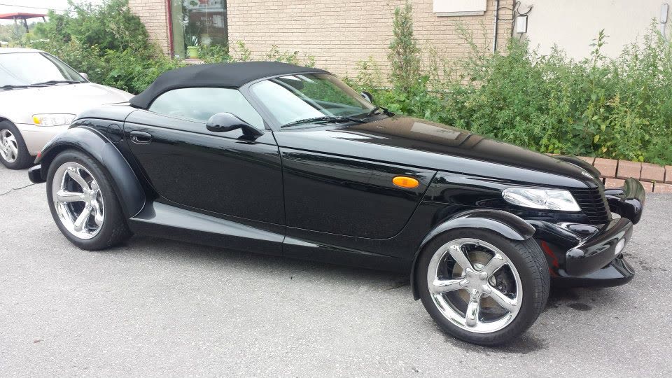 Black sports car waxed and polish