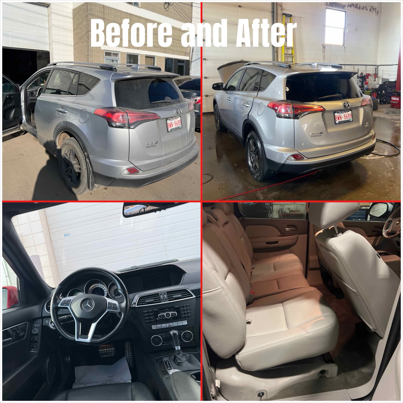 car detailing Edmonton before and after