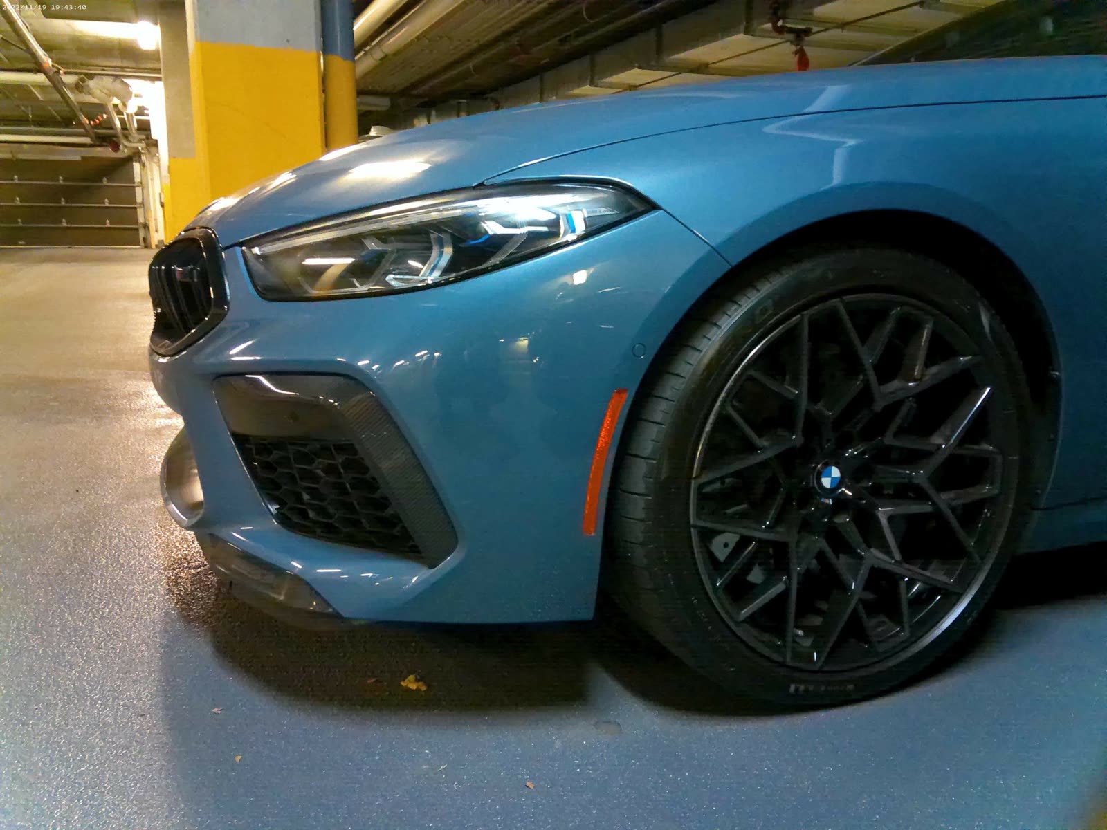 Exterior luxury car detailed and polished with rims and wheel cleaned polished