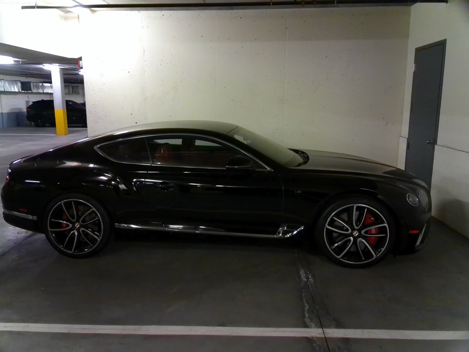 Black Bentley after being detailed and polished.